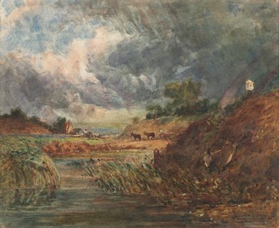 Hampstead Heath - imitator of John Constable