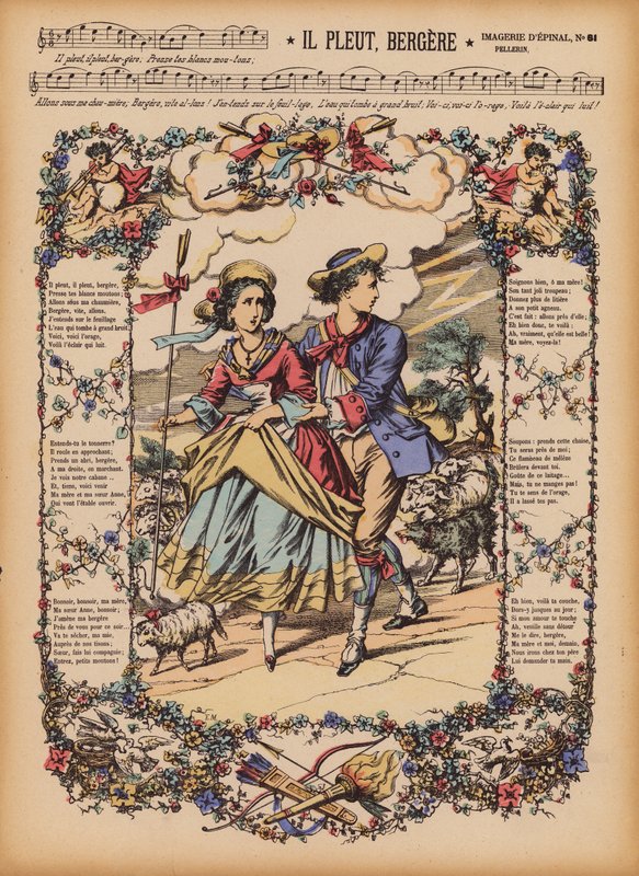 Il pleut, bergère - (after) French School