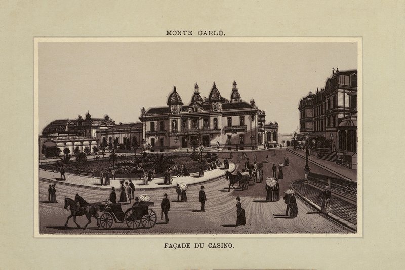 Monte Carlo, façade du Casino - (after) French School