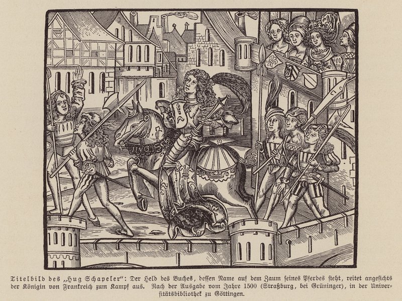Scène de Hug Chapler, vers 1500 - (after) German School