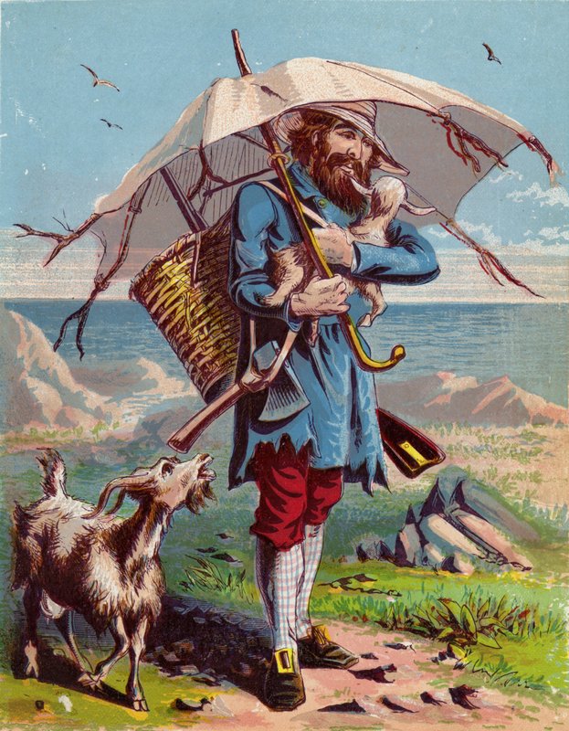 Illustration pour Robinson Crusoé - American School