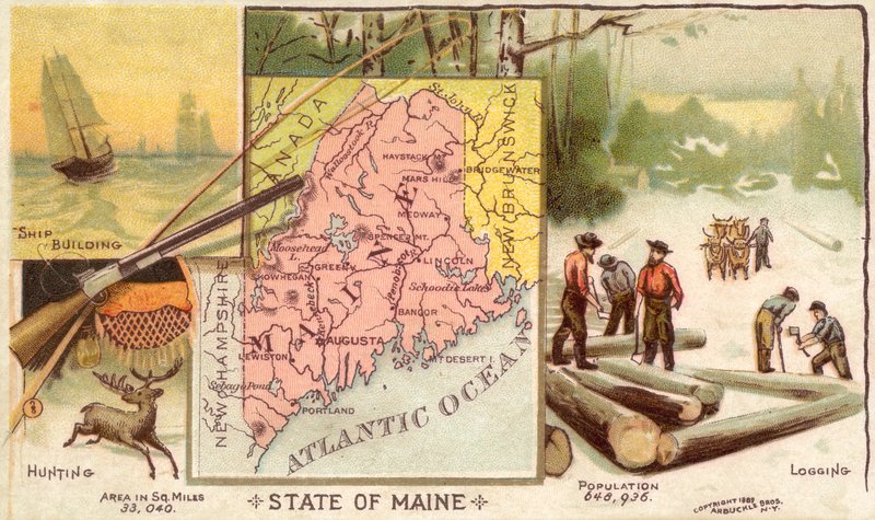 Maine, États-Unis - American School