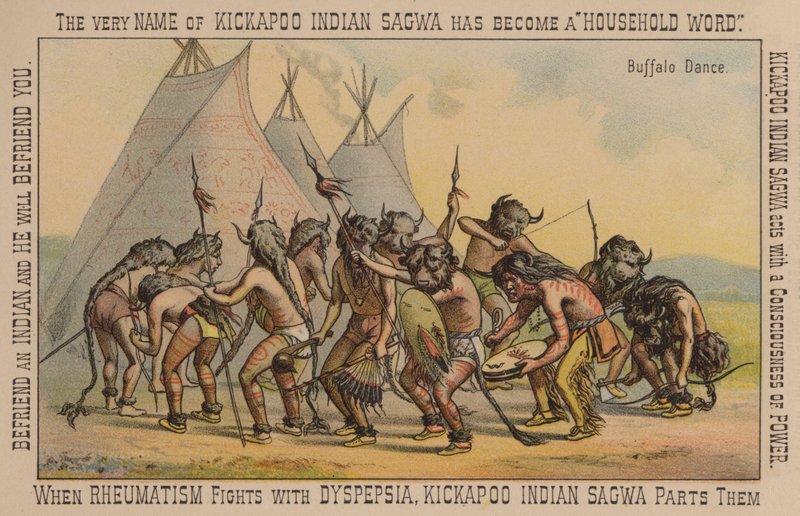 Danse du bison amérindienne - American School