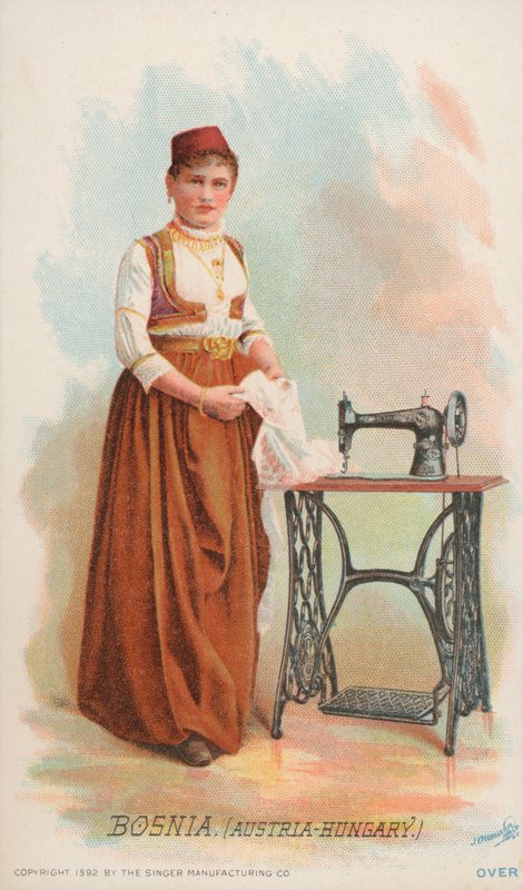 Machine à coudre, Bosnie, Autriche-Hongrie - American School