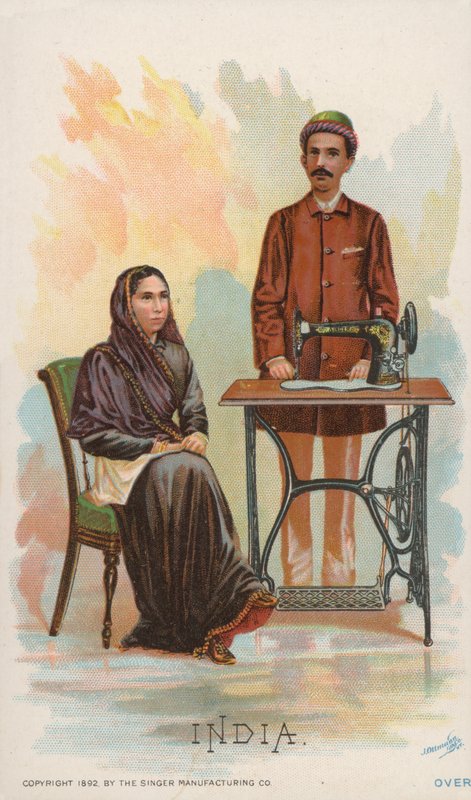 Machine à coudre, Inde - American School