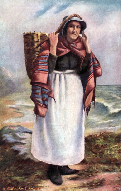 Une poissonnière de Cornouailles - English School