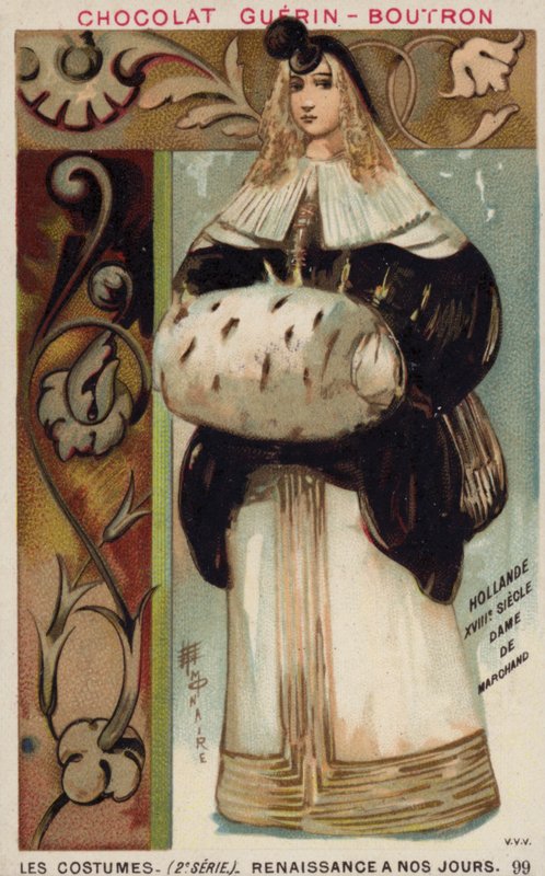 Femme de marchand néerlandais, XVIIIe siècle - French School