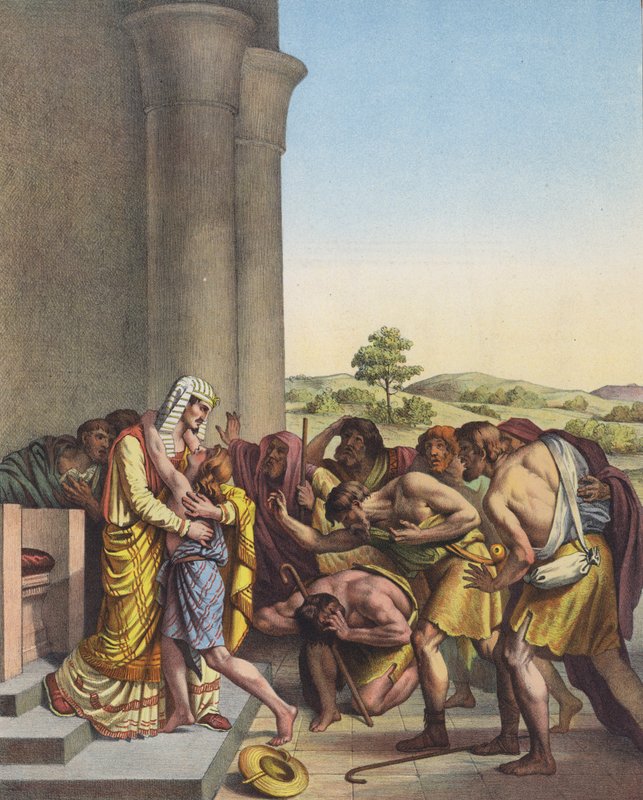 Joseph reconnu par ses frères en Égypte - French School