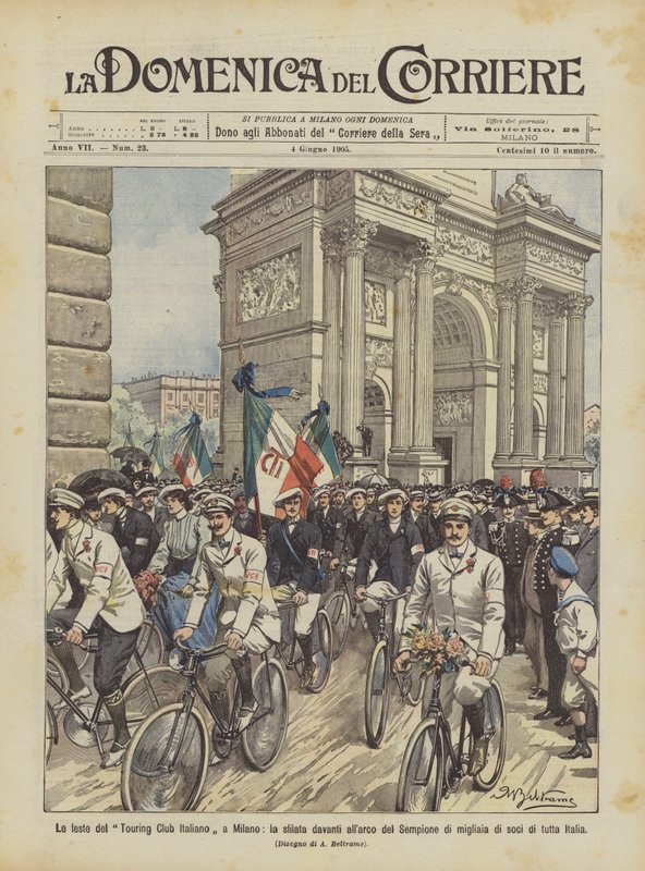 Les fêtes du Touring Club Italien à Milan, le défilé devant l