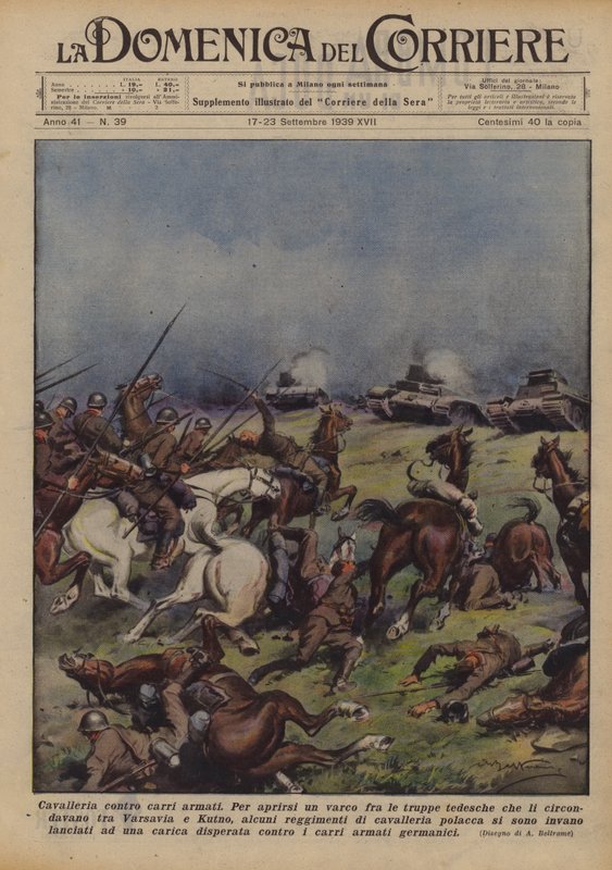 Cavalerie contre chars - Achille Beltrame