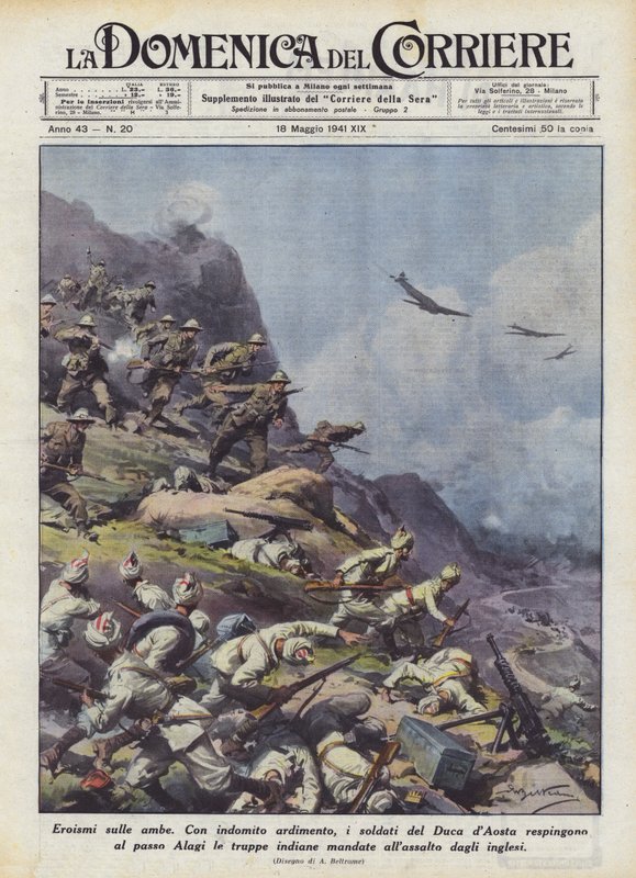 Héroïsmes sur les amba - Achille Beltrame