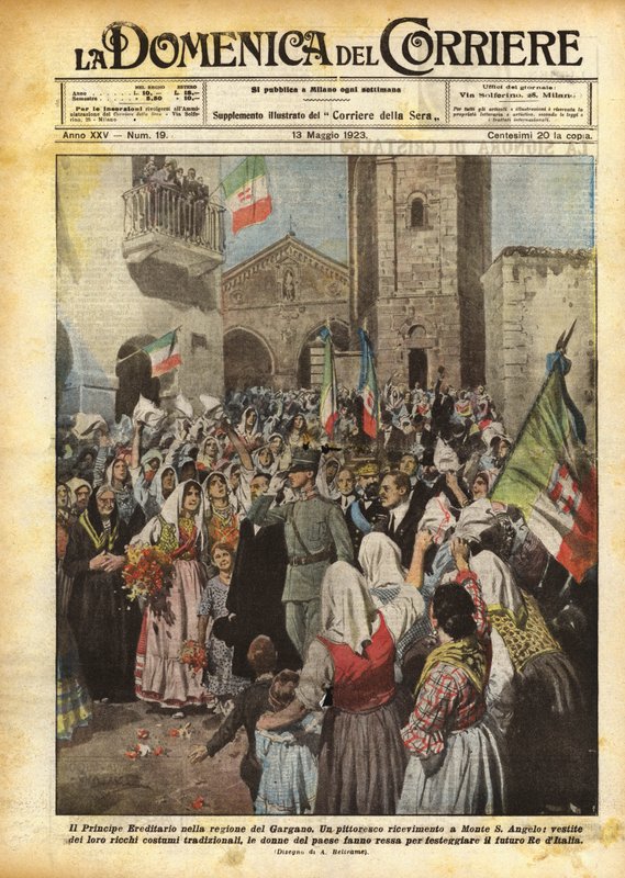 Le Prince Héritier dans la région du Gargano - Achille Beltrame