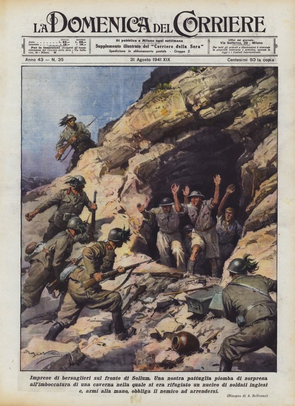 Exploits des bersagliers sur le front de Sollum - Achille Beltrame