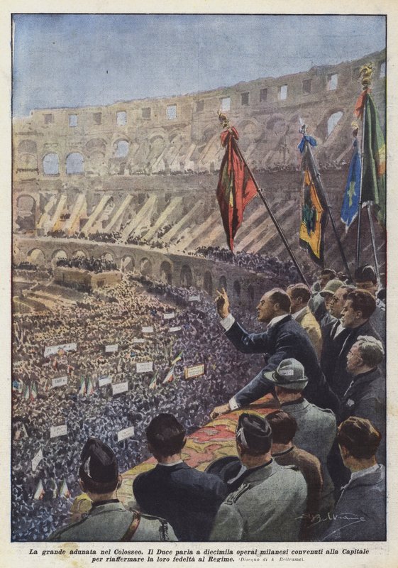 Grande assemblée au Colisée - Achille Beltrame