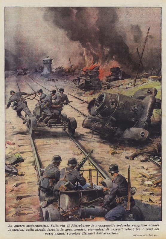 La guerre très moderne - Achille Beltrame
