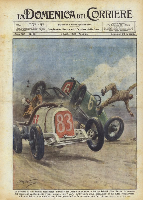 Collision de deux monstres mécaniques - Achille Beltrame