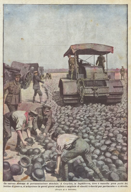 Un système curieux de pavage des routes - Achille Beltrame
