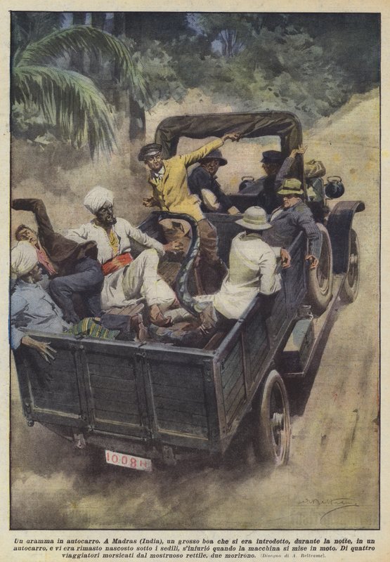 Un drame en camion - Achille Beltrame