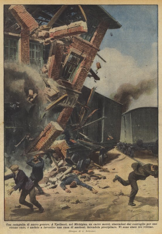 Une catapulte de nouveau genre - Achille Beltrame