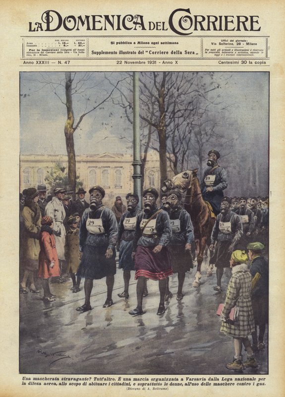 Un déguisement extravagant - Achille Beltrame