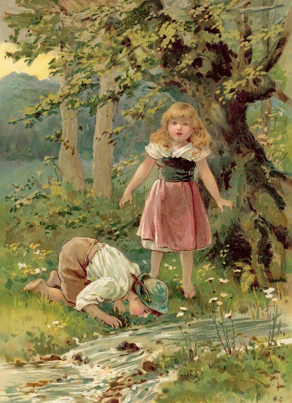 Le Frère buvant au Ruisseau - Ada Dennis