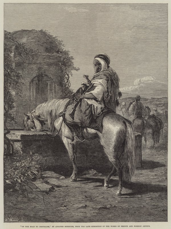Sur la Route de Jérusalem - Adolf Schreyer