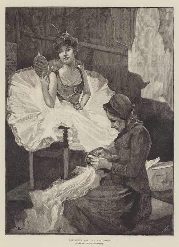 Préparation pour le Pantomime - Adolphe Birkenruth
