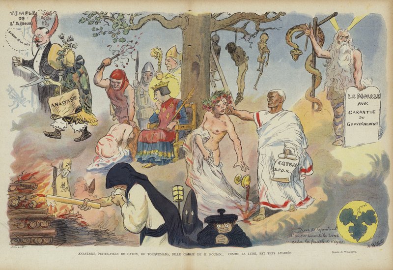 Illustration pour Le Rire - Adolphe Leon Willette