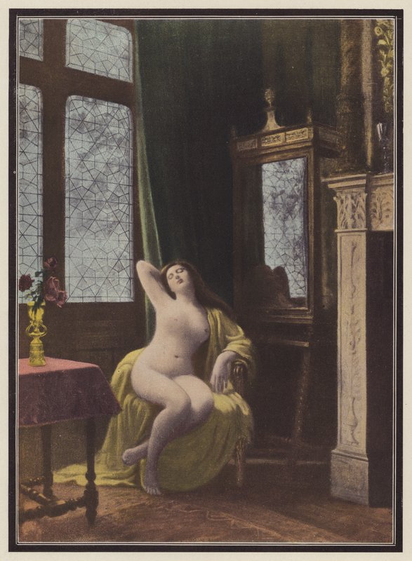 Femme endormie - Albert (after) Aublet
