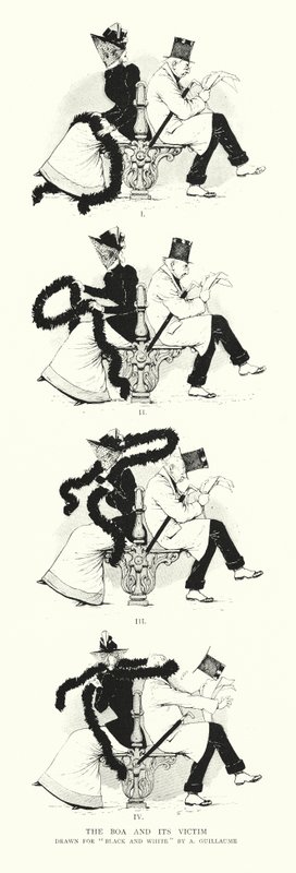 Le boa et sa victime (gravure) - Albert Guillaume