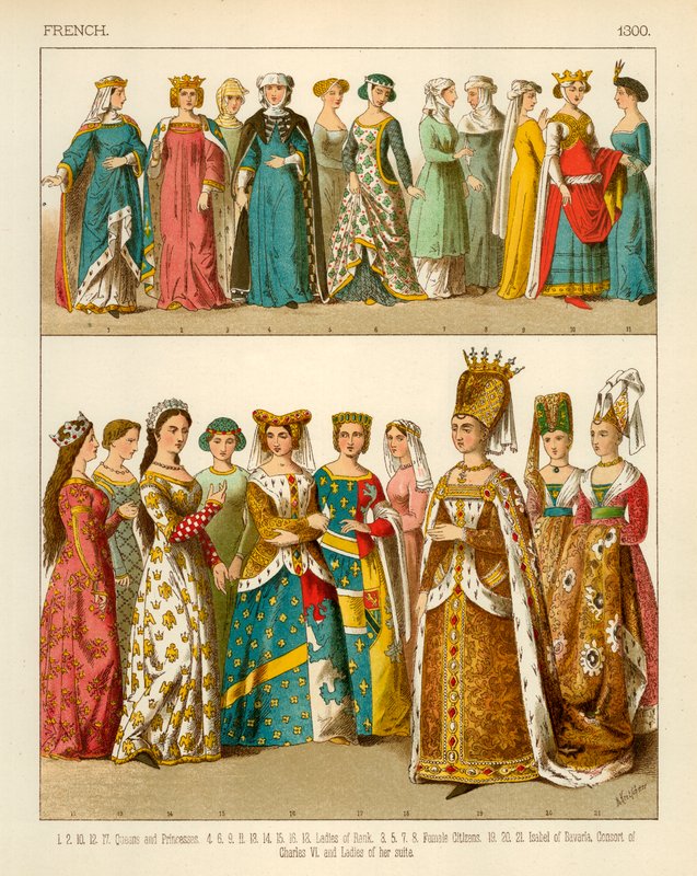 Costume français 1300 - Albert Kretschmer