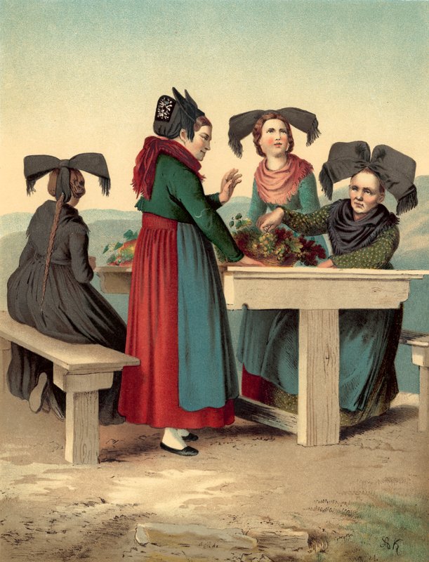 Costume allemand, Baden, Stauffen u Mullheim - Albert Kretschmer