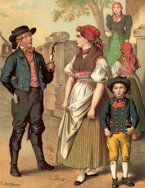 Costume allemand, Bohême, Hayd - Albert Kretschmer