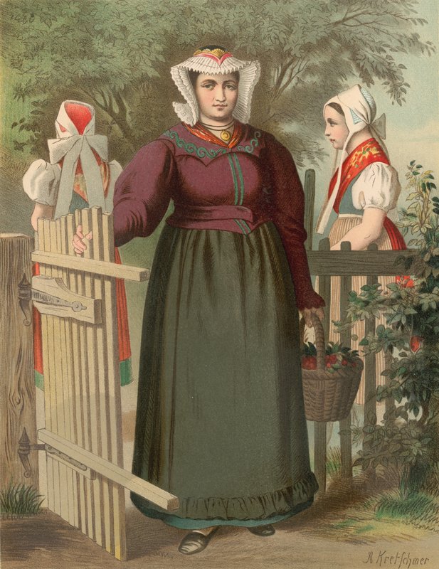 Costume allemand, Preussen (Provinz Schlesien), Tannhausen - Albert Kretschmer