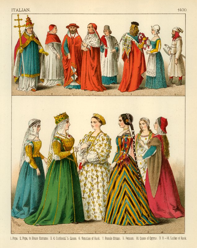 Costume italien 1400 - Albert Kretschmer