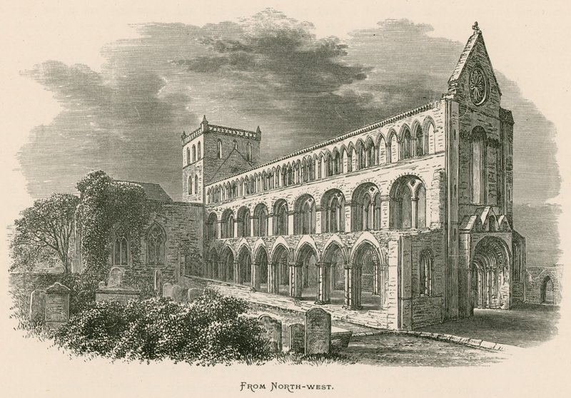 Abbaye de Jedburgh, vue du nord-ouest - Alexander Francis Lydon