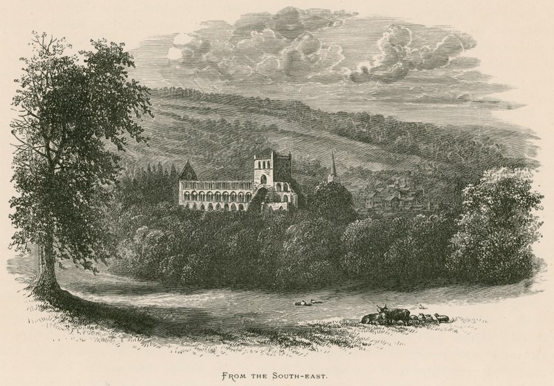 Abbaye de Jedburgh, vue du sud-est - Alexander Francis Lydon
