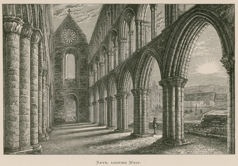Abbaye de Jedburgh, Nef, vue vers l