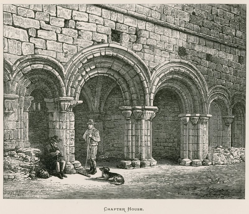 Abbaye de Kirkstall, salle capitulaire - Alexander Francis Lydon