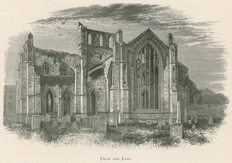Abbaye de Melrose, vue de l