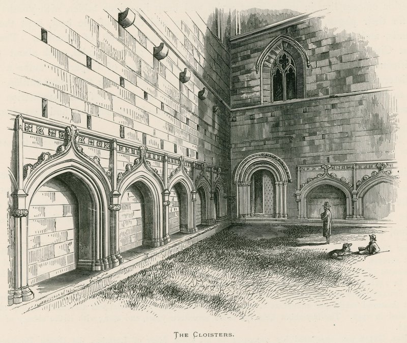 Abbaye de Melrose, Les Cloîtres - Alexander Francis Lydon