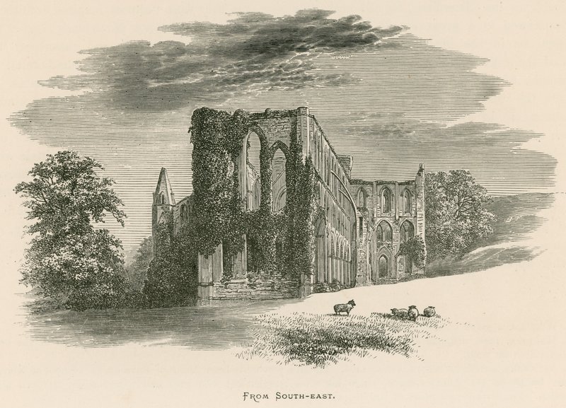 Abbaye de Rievaulx, vue du sud-est - Alexander Francis Lydon