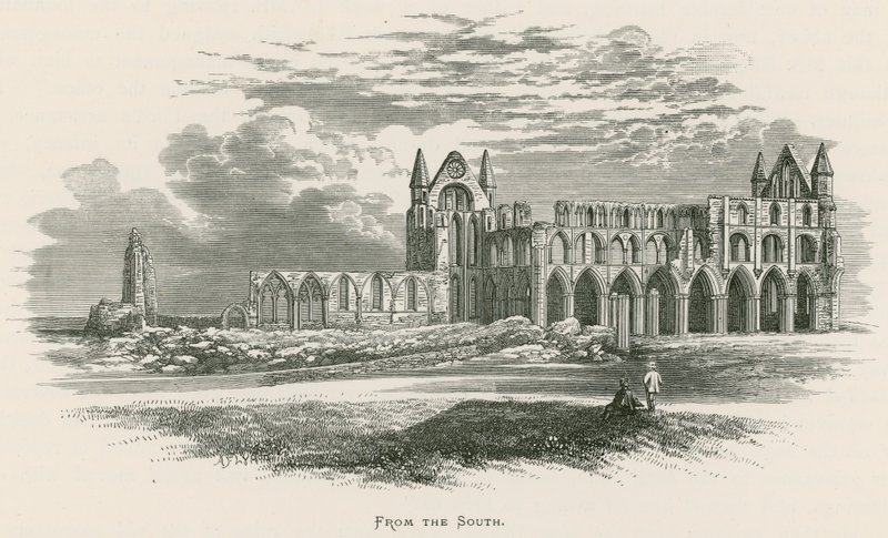 Abbaye de Whitby, vue du sud - Alexander Francis Lydon