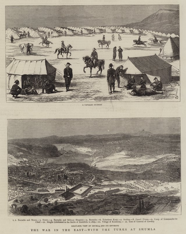 La guerre en Orient, avec les Turcs à Shumla - Alfred Chantrey Corbould