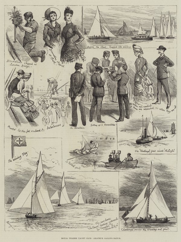 Royal Thames Yacht Club, Match de Voile Amateur - Alfred Courbould