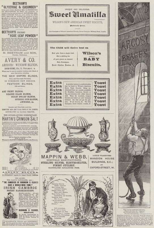 Page de publicités - Alfred Crowquill