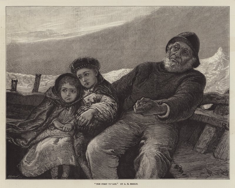 Le premier voyage - Alfred Edward Emslie