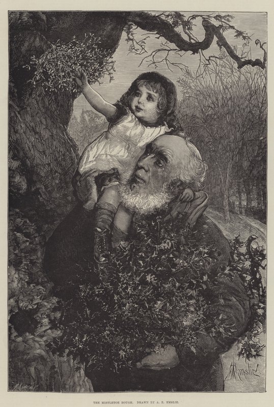 La branche de gui - Alfred Edward Emslie