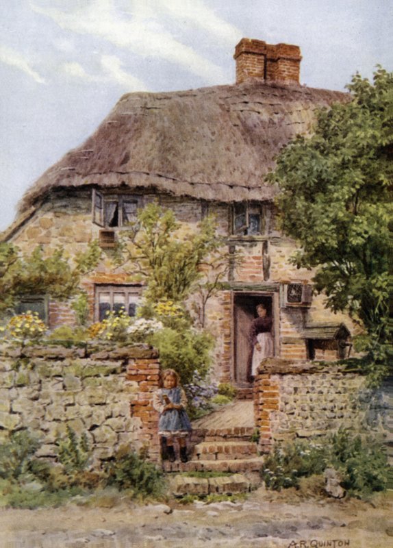 Porte de cottage, Amberley, Sussex - Alfred Robert Quinton