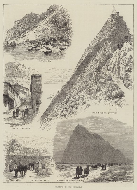 Croquis en vadrouille, Gibraltar - Alfred Robert Quinton